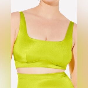Fabletics Yitty Headliner Shaping MIDI Bralette Limelight Green NWT